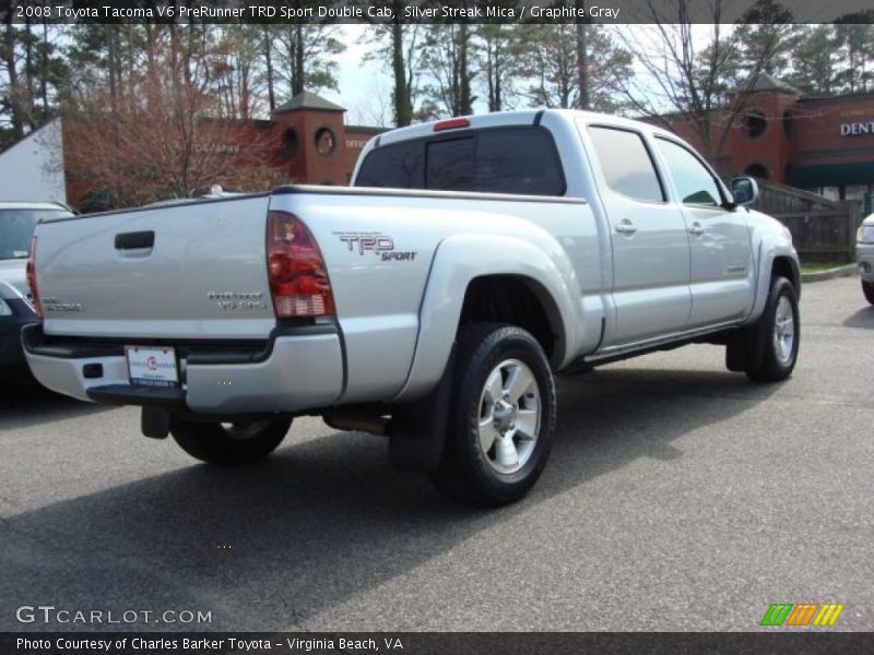 Silver Streak Mica / Graphite Gray 2008 Toyota Tacoma V6 PreRunner TRD Sport Double Cab