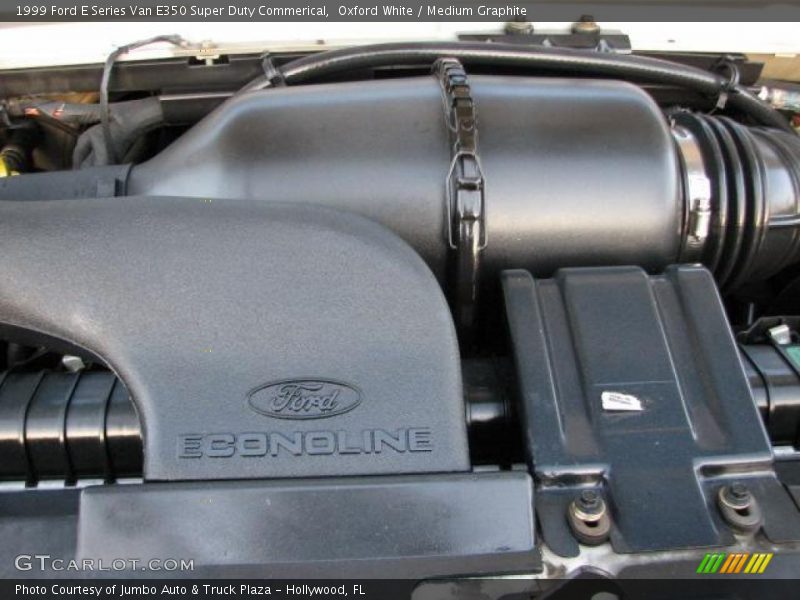 Oxford White / Medium Graphite 1999 Ford E Series Van E350 Super Duty Commerical