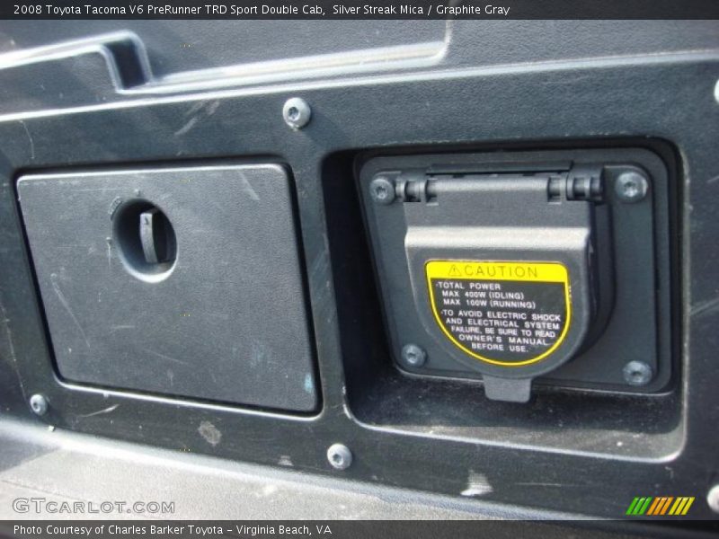 Silver Streak Mica / Graphite Gray 2008 Toyota Tacoma V6 PreRunner TRD Sport Double Cab
