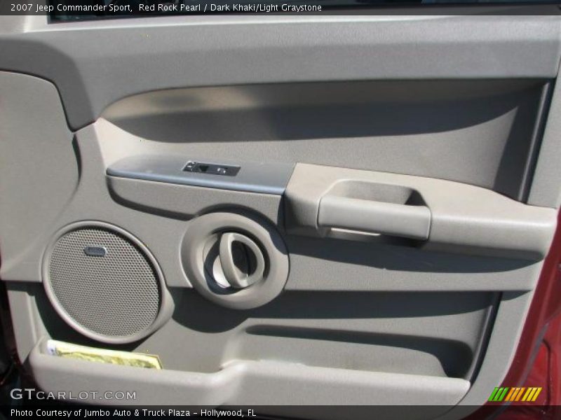 Red Rock Pearl / Dark Khaki/Light Graystone 2007 Jeep Commander Sport
