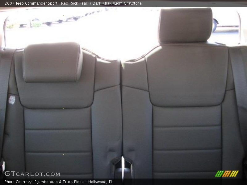 Red Rock Pearl / Dark Khaki/Light Graystone 2007 Jeep Commander Sport