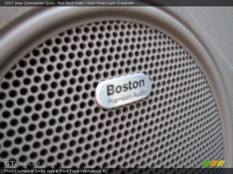 Red Rock Pearl / Dark Khaki/Light Graystone 2007 Jeep Commander Sport