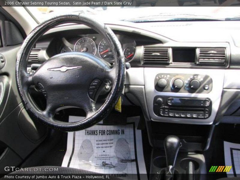 Satin Jade Pearl / Dark Slate Gray 2006 Chrysler Sebring Touring Sedan