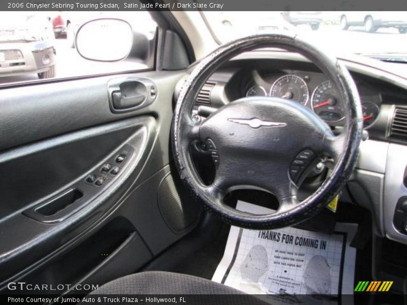 Satin Jade Pearl / Dark Slate Gray 2006 Chrysler Sebring Touring Sedan
