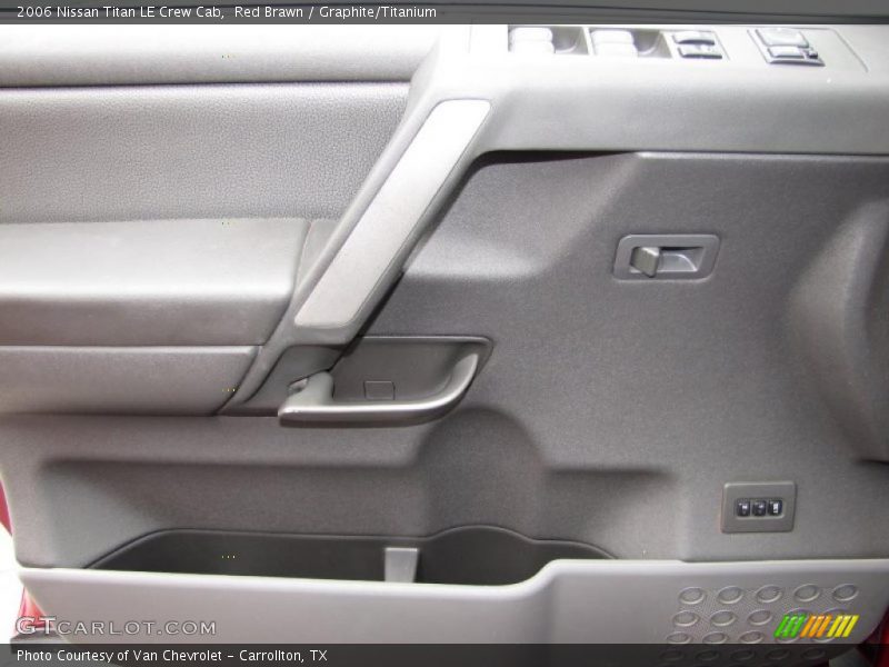 Red Brawn / Graphite/Titanium 2006 Nissan Titan LE Crew Cab