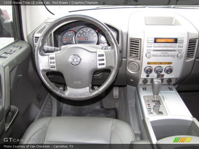 Red Brawn / Graphite/Titanium 2006 Nissan Titan LE Crew Cab
