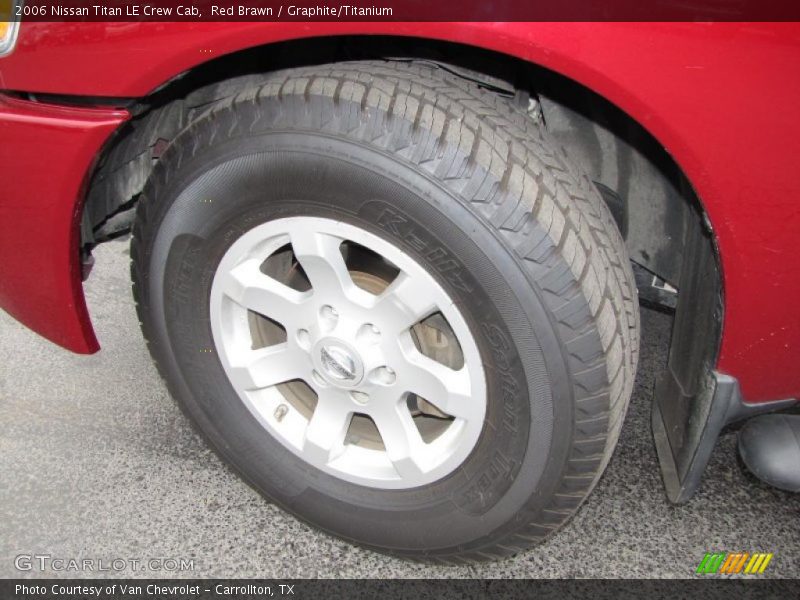 Red Brawn / Graphite/Titanium 2006 Nissan Titan LE Crew Cab