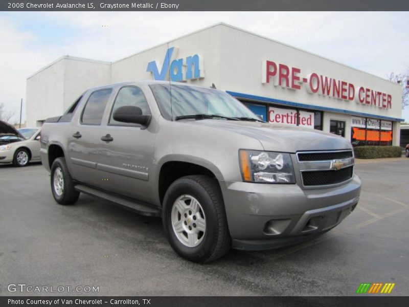 Graystone Metallic / Ebony 2008 Chevrolet Avalanche LS