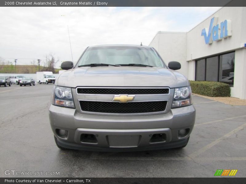 Graystone Metallic / Ebony 2008 Chevrolet Avalanche LS