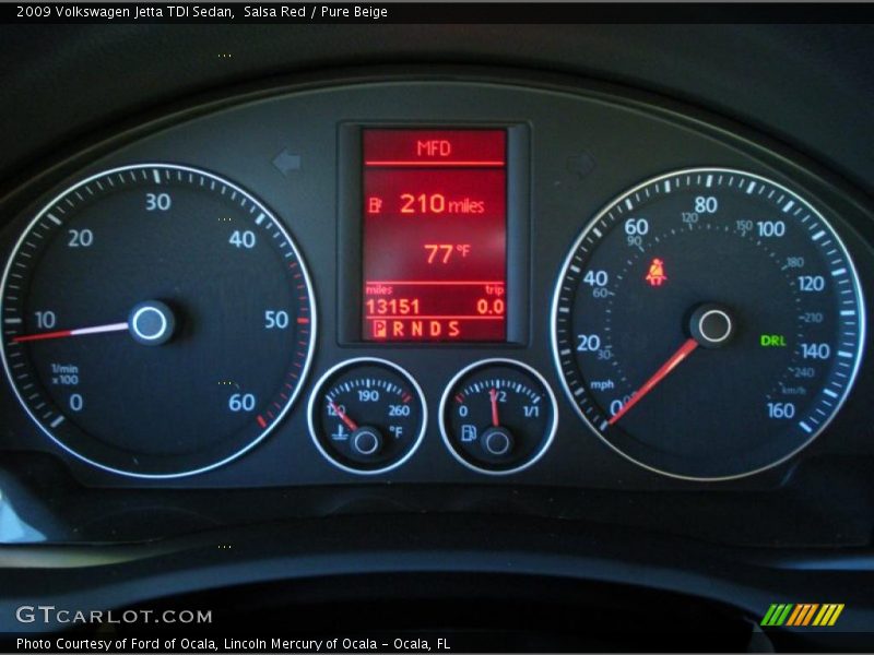  2009 Jetta TDI Sedan TDI Sedan Gauges