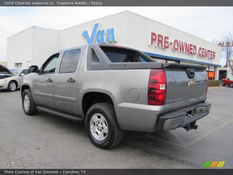 Graystone Metallic / Ebony 2008 Chevrolet Avalanche LS