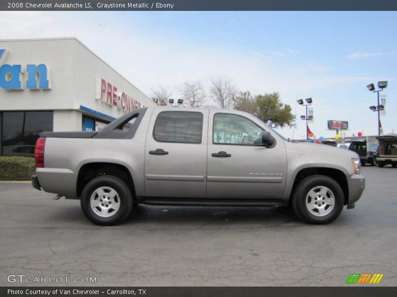 Graystone Metallic / Ebony 2008 Chevrolet Avalanche LS