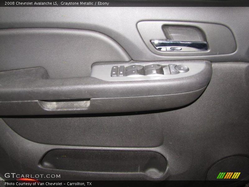 Graystone Metallic / Ebony 2008 Chevrolet Avalanche LS