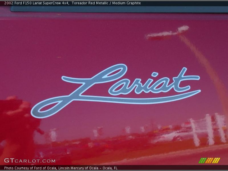 Toreador Red Metallic / Medium Graphite 2002 Ford F150 Lariat SuperCrew 4x4