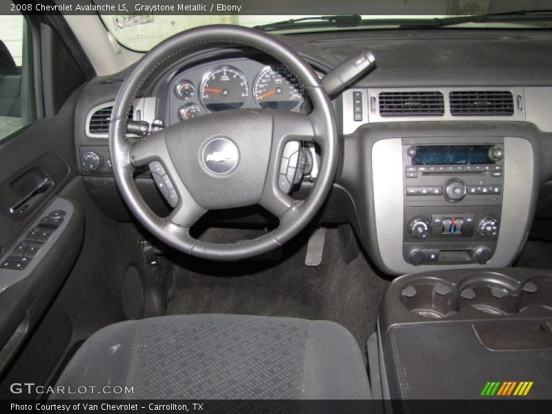 Graystone Metallic / Ebony 2008 Chevrolet Avalanche LS