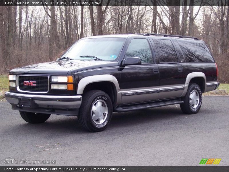 Onyx Black / Gray 1999 GMC Suburban K1500 SLT 4x4