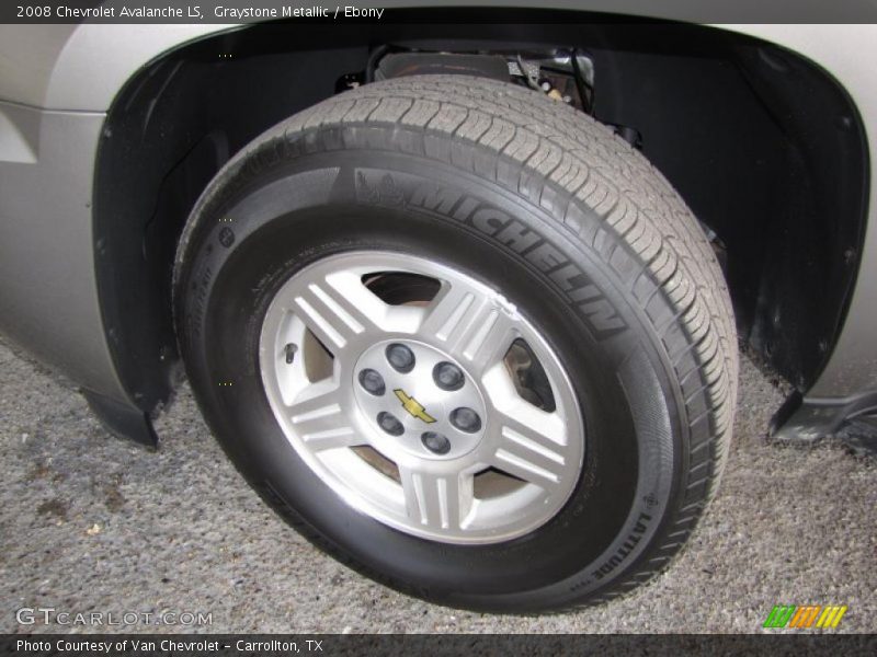 Graystone Metallic / Ebony 2008 Chevrolet Avalanche LS