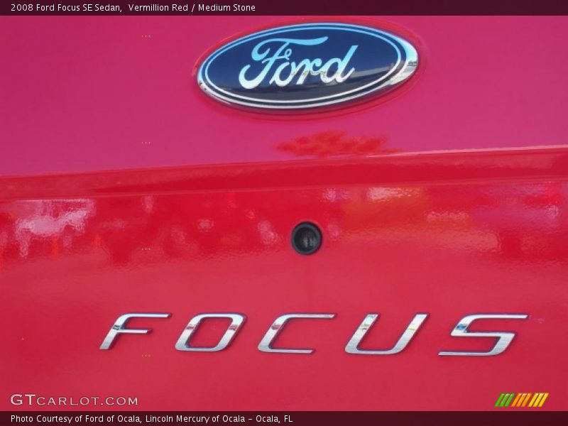 Vermillion Red / Medium Stone 2008 Ford Focus SE Sedan