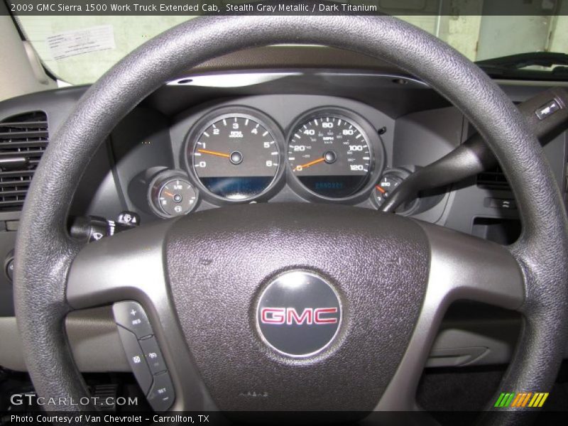  2009 Sierra 1500 Work Truck Extended Cab Steering Wheel