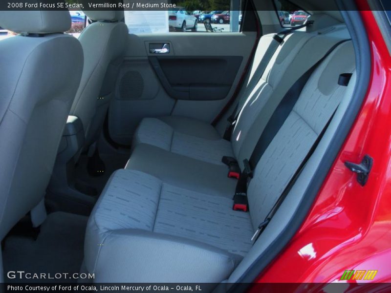 Vermillion Red / Medium Stone 2008 Ford Focus SE Sedan