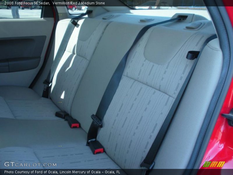 Vermillion Red / Medium Stone 2008 Ford Focus SE Sedan