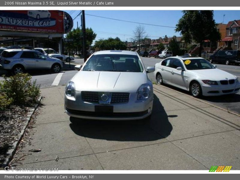 Liquid Silver Metallic / Cafe Latte 2006 Nissan Maxima 3.5 SE