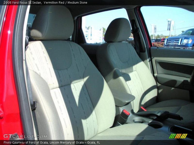 Vermillion Red / Medium Stone 2008 Ford Focus SE Sedan