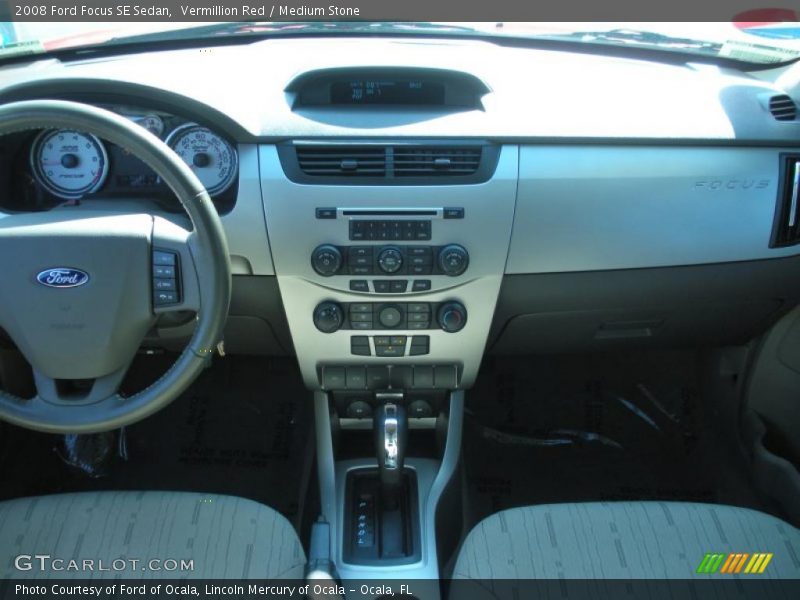 Vermillion Red / Medium Stone 2008 Ford Focus SE Sedan