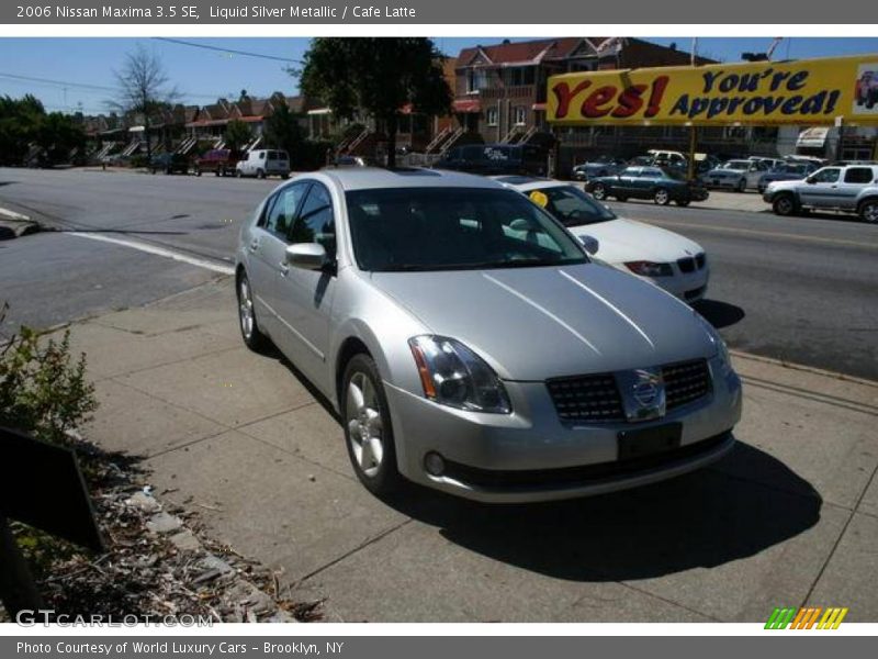 Liquid Silver Metallic / Cafe Latte 2006 Nissan Maxima 3.5 SE