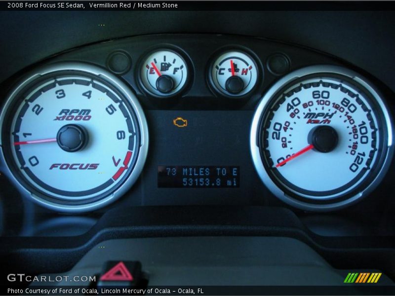 Vermillion Red / Medium Stone 2008 Ford Focus SE Sedan
