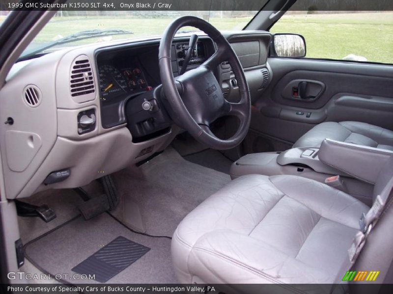 Onyx Black / Gray 1999 GMC Suburban K1500 SLT 4x4