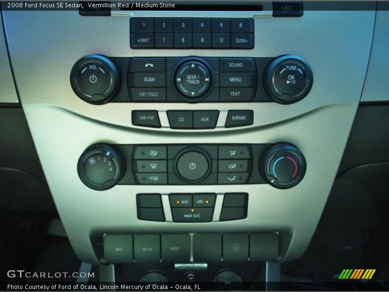 Vermillion Red / Medium Stone 2008 Ford Focus SE Sedan