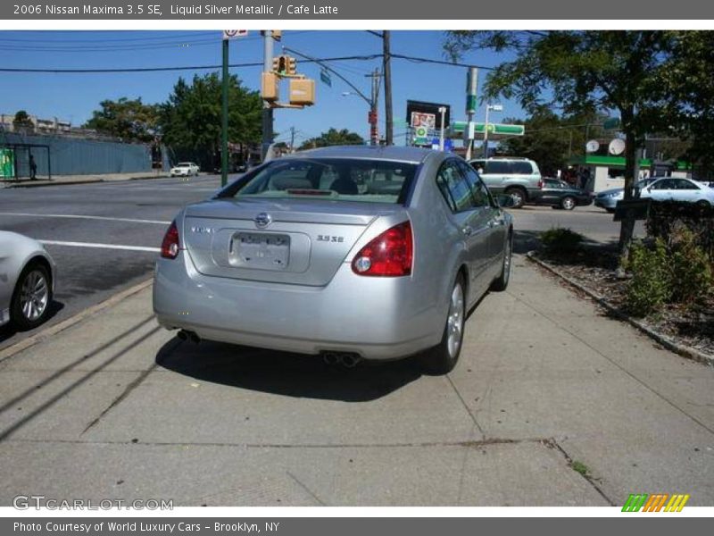 Liquid Silver Metallic / Cafe Latte 2006 Nissan Maxima 3.5 SE