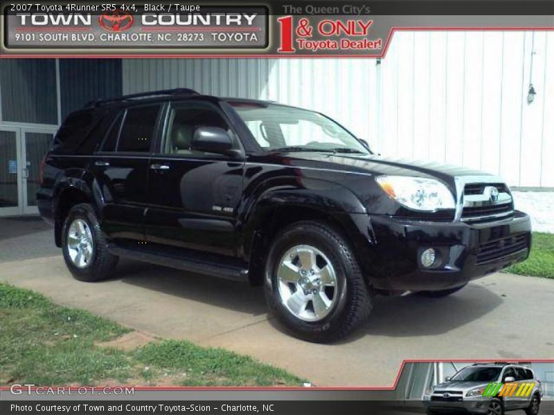 Black / Taupe 2007 Toyota 4Runner SR5 4x4