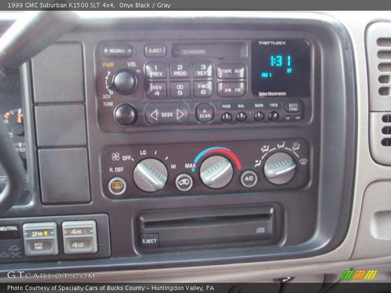 Controls of 1999 Suburban K1500 SLT 4x4