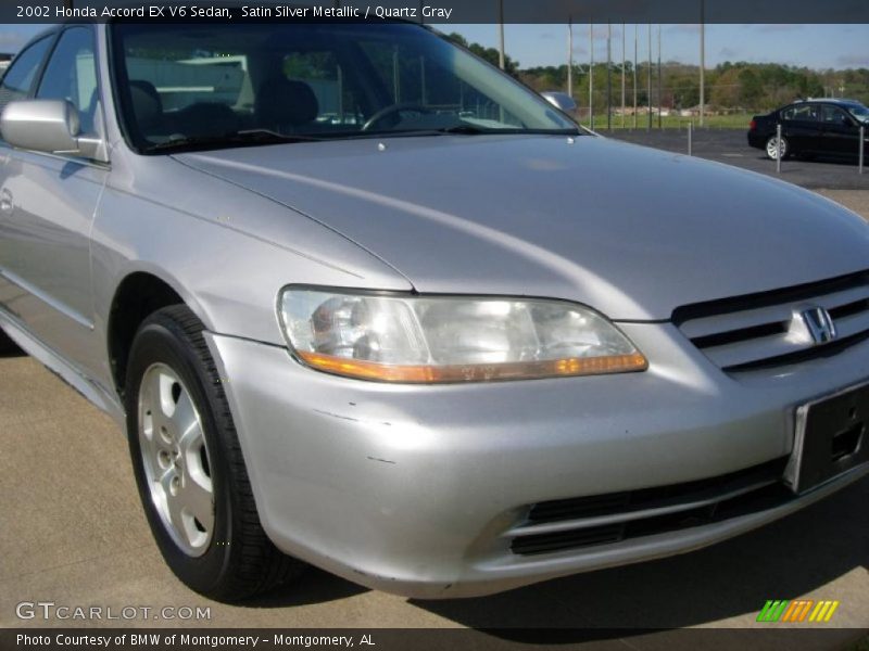 Satin Silver Metallic / Quartz Gray 2002 Honda Accord EX V6 Sedan