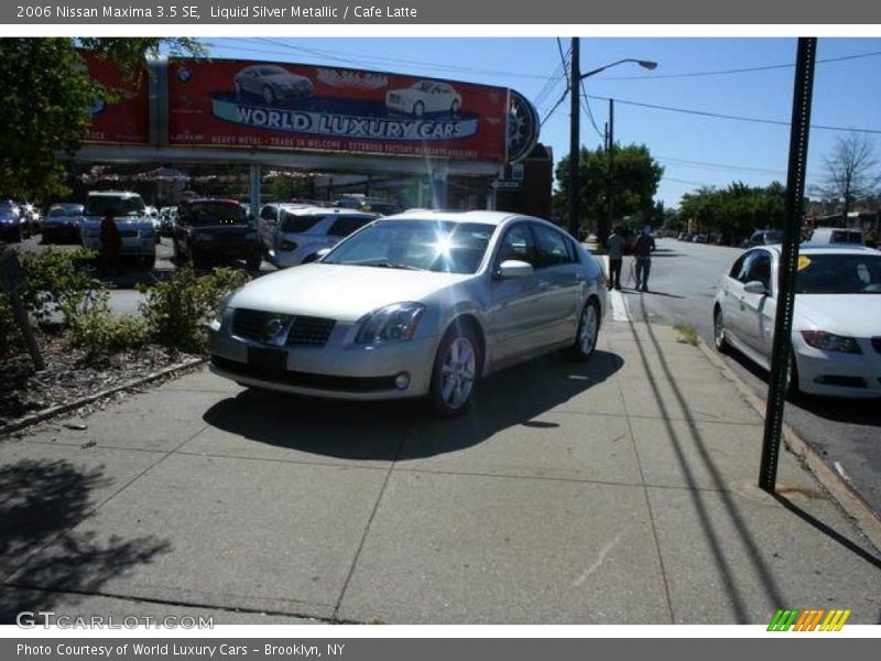 Liquid Silver Metallic / Cafe Latte 2006 Nissan Maxima 3.5 SE