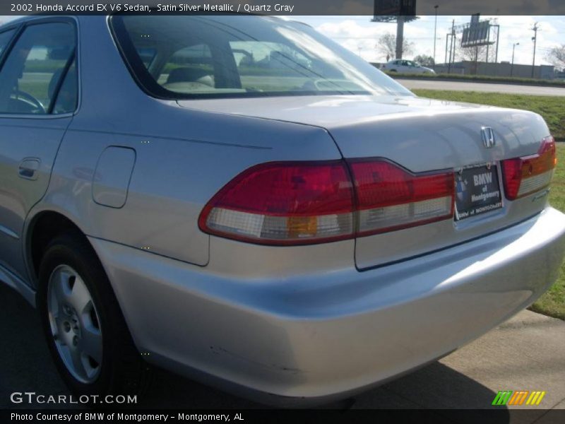 Satin Silver Metallic / Quartz Gray 2002 Honda Accord EX V6 Sedan