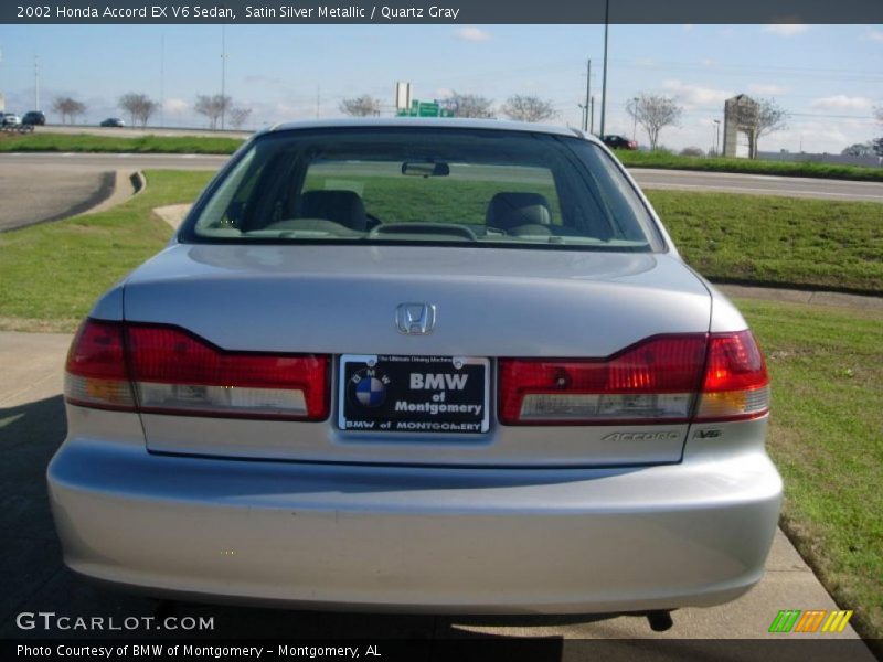 Satin Silver Metallic / Quartz Gray 2002 Honda Accord EX V6 Sedan