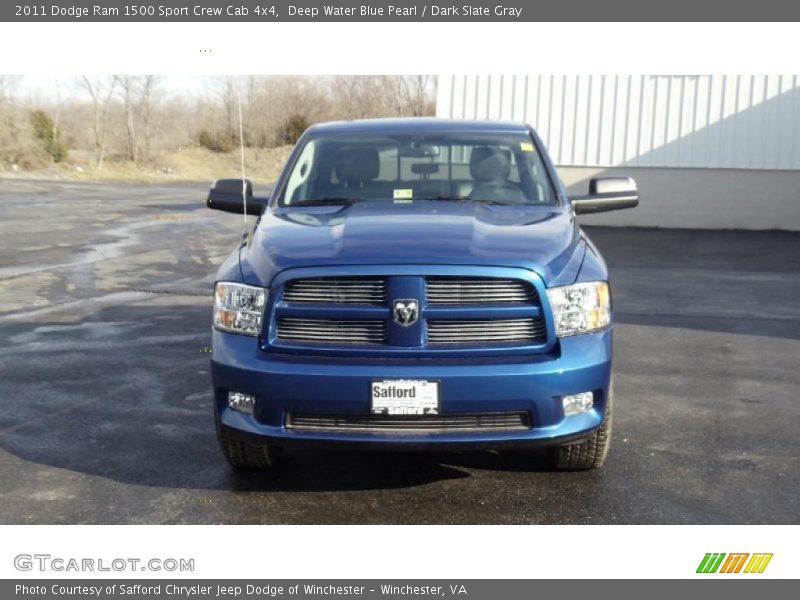 Deep Water Blue Pearl / Dark Slate Gray 2011 Dodge Ram 1500 Sport Crew Cab 4x4