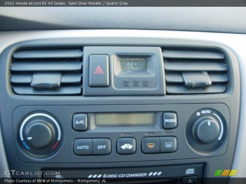 Satin Silver Metallic / Quartz Gray 2002 Honda Accord EX V6 Sedan