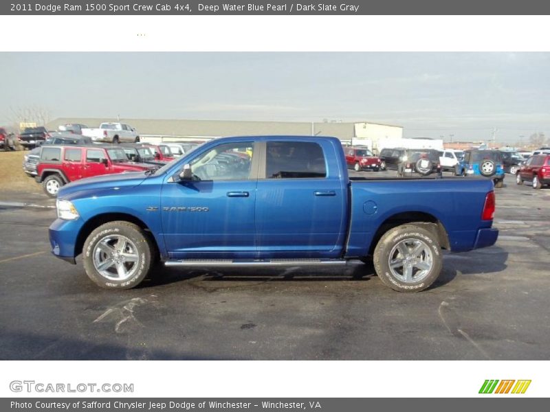  2011 Ram 1500 Sport Crew Cab 4x4 Deep Water Blue Pearl