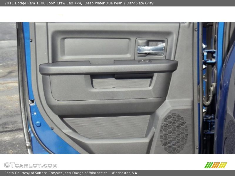 Deep Water Blue Pearl / Dark Slate Gray 2011 Dodge Ram 1500 Sport Crew Cab 4x4