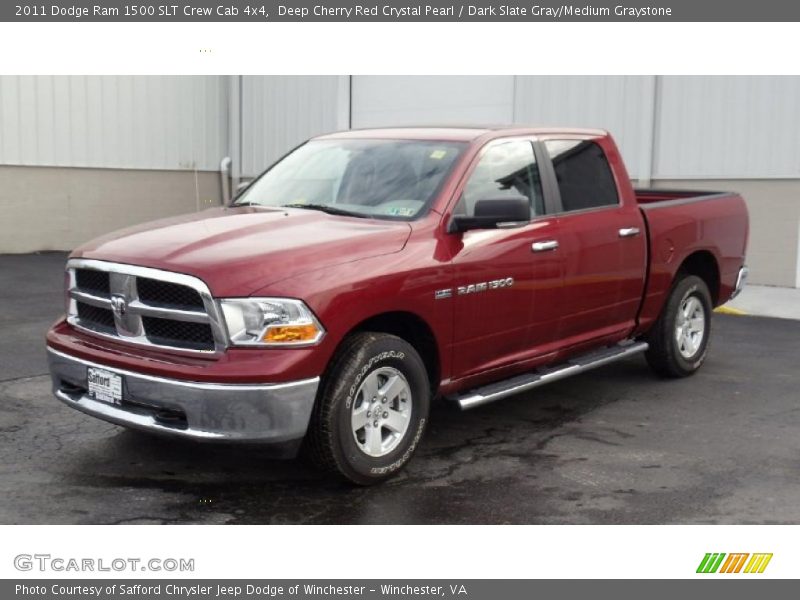 Deep Cherry Red Crystal Pearl / Dark Slate Gray/Medium Graystone 2011 Dodge Ram 1500 SLT Crew Cab 4x4