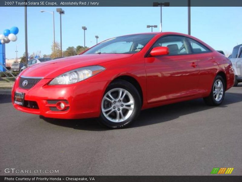 Absolutely Red / Ivory 2007 Toyota Solara SE Coupe