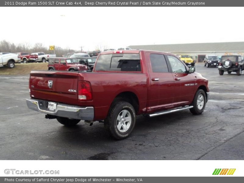  2011 Ram 1500 SLT Crew Cab 4x4 Deep Cherry Red Crystal Pearl
