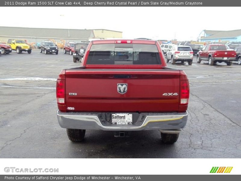 Deep Cherry Red Crystal Pearl / Dark Slate Gray/Medium Graystone 2011 Dodge Ram 1500 SLT Crew Cab 4x4