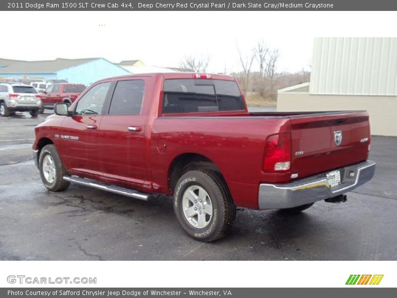 Deep Cherry Red Crystal Pearl / Dark Slate Gray/Medium Graystone 2011 Dodge Ram 1500 SLT Crew Cab 4x4