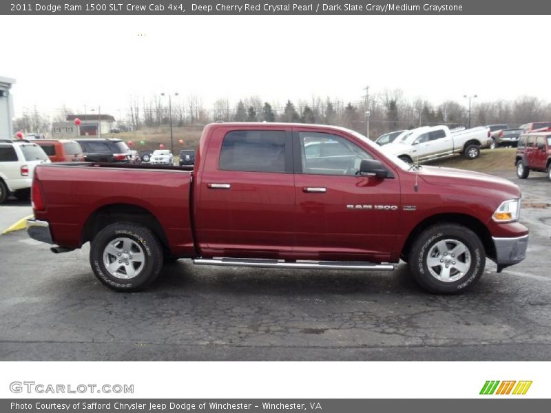 Deep Cherry Red Crystal Pearl / Dark Slate Gray/Medium Graystone 2011 Dodge Ram 1500 SLT Crew Cab 4x4