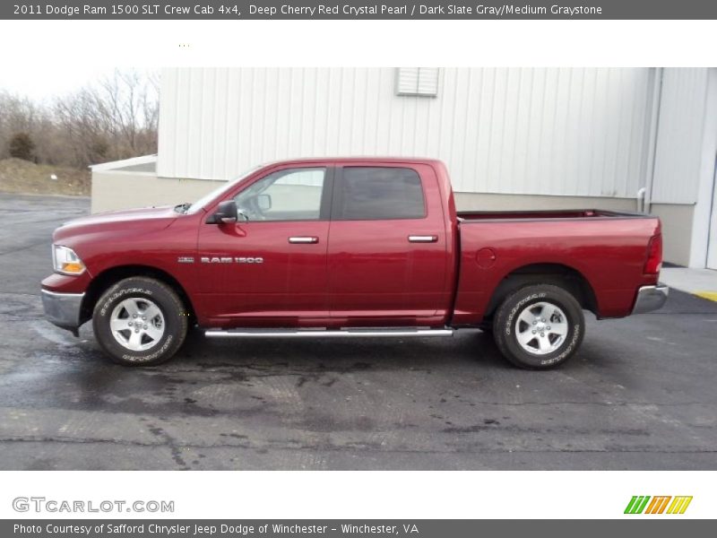  2011 Ram 1500 SLT Crew Cab 4x4 Deep Cherry Red Crystal Pearl